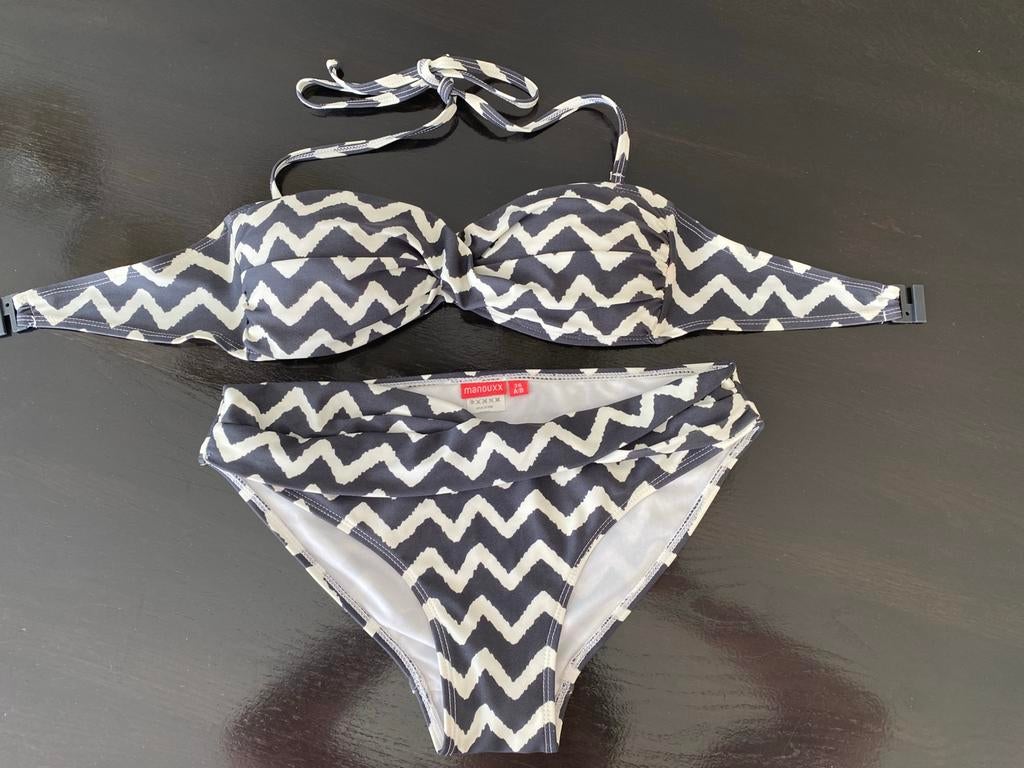 Bikini Manouxx. Maat 36 A/B, Ophalen of Verzenden, Zo goed als nieuw, Blauw, Bikini
