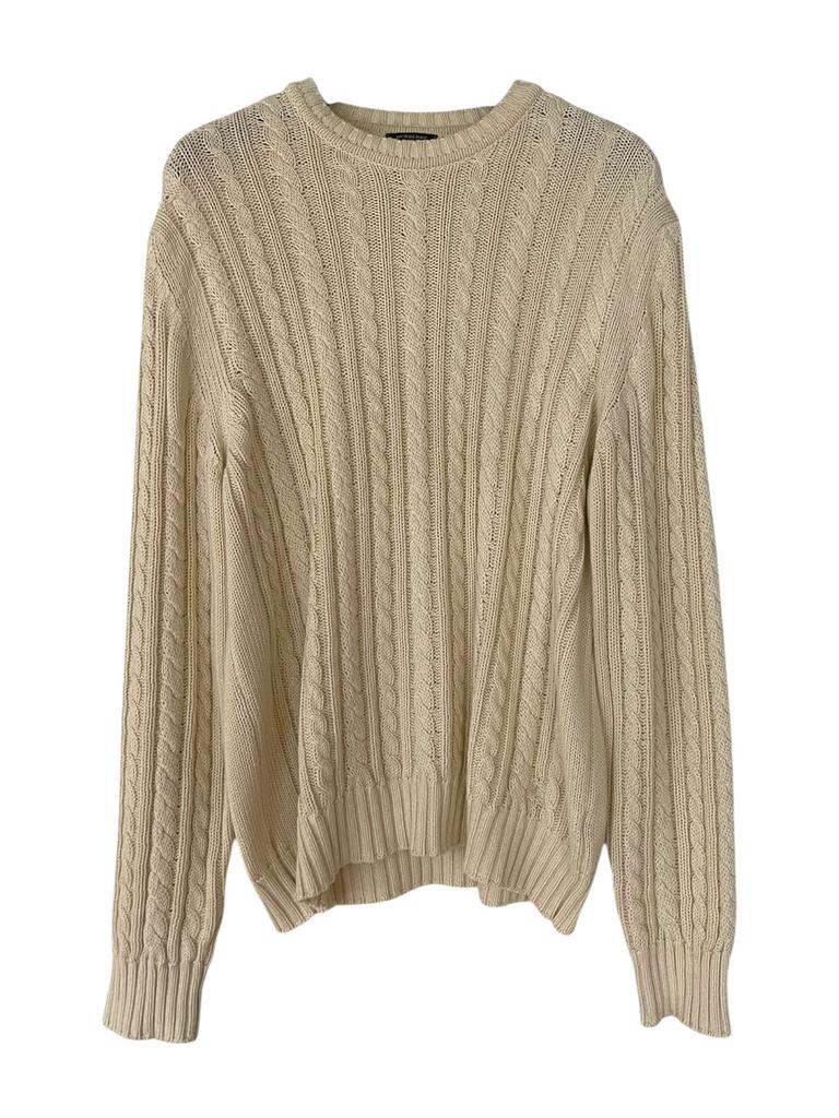 Burberry Knitted Trui Beige - maat L, Ophalen of Verzenden, Zo goed als nieuw, Maat 42/44 (L), Beige