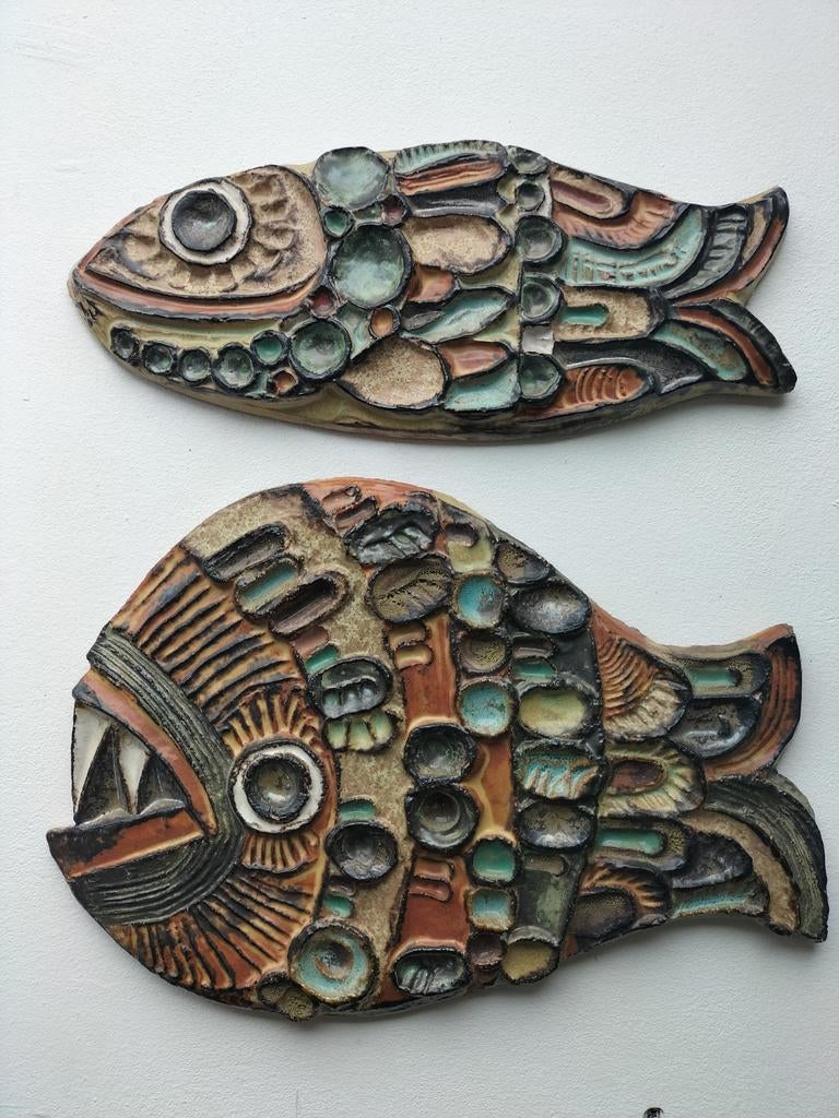 Roland Zobel Keramiek Design Vissen - Set van 2, Antiek en Kunst, Ophalen of Verzenden