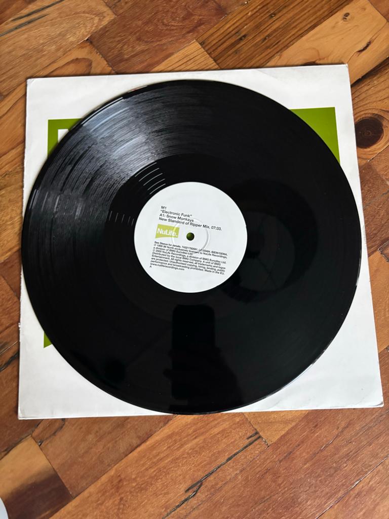 M1 - Electronic Funk (NuLife) 12 inch vinyl, Cd's en Dvd's, Vinyl | Dance en House, Zo goed als nieuw, 12 inch, Dance Populair