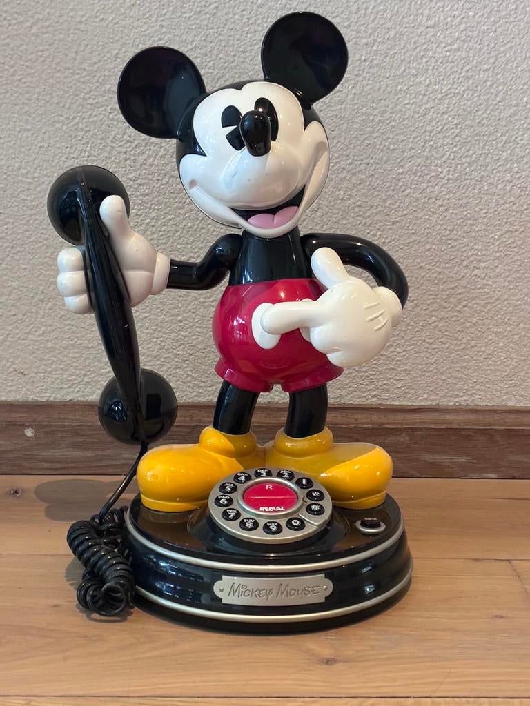 Vintage Disney Mickey Mouse pratende telefoon Telemania 1997, Telecommunicatie, Vaste telefoons | Handsets en Draadloos, Ophalen