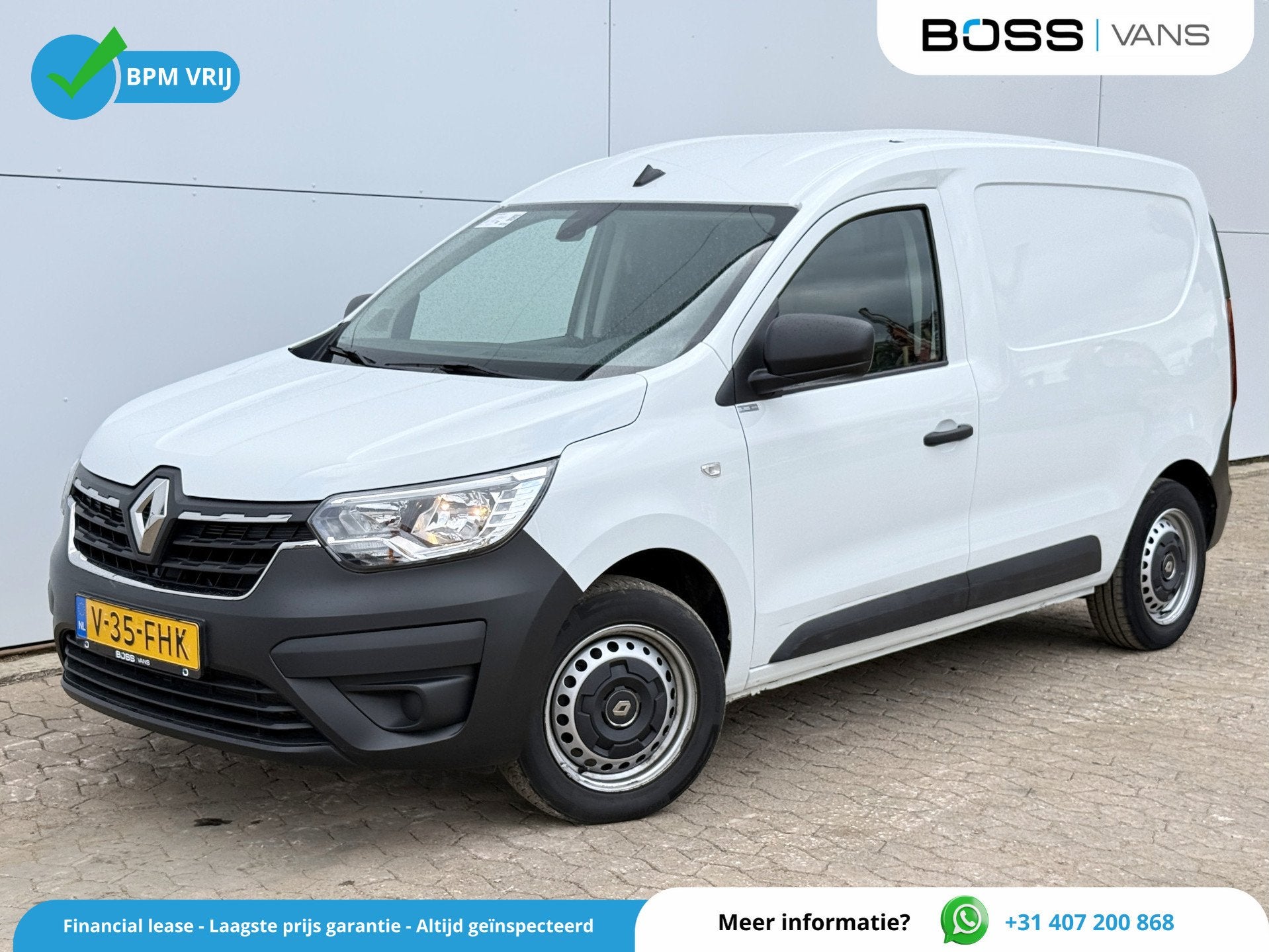 Renault Kangoo 1.5 Express dCi 75pk L1 Airco Cruise control, Auto's, Bestelauto's, Voorwielaandrijving, Stof, Gebruikt, Zwart