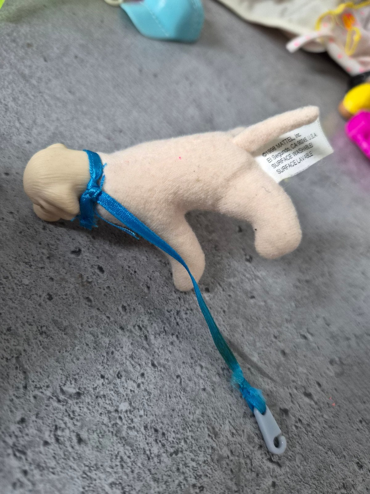 Mattel hondje knuffel met riem - Vintage 1998, Ophalen of Verzenden, Gebruikt