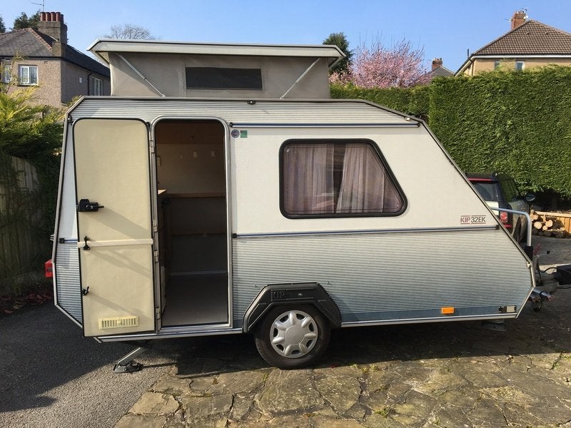 caravan Kip kompakt EK32, Caravans en Kamperen, Standaardzit, Tot en met 2, Particulier, Lengtebed