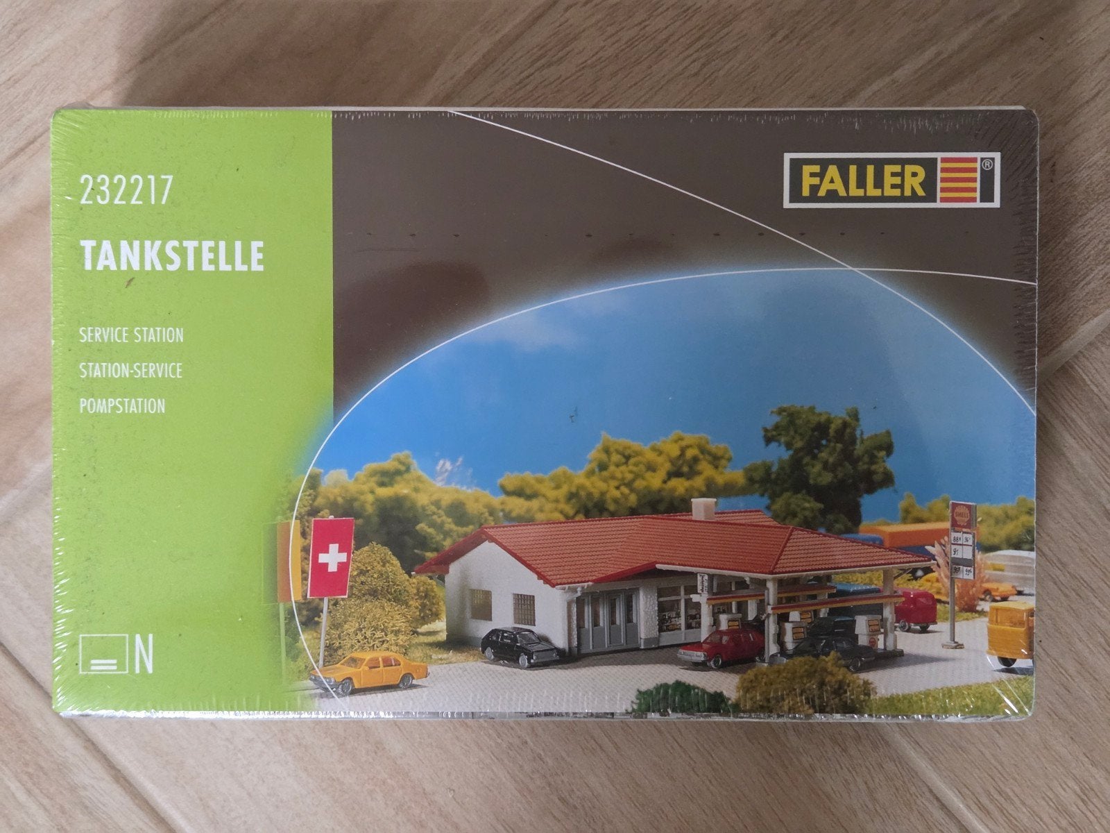 Faller 232217 Tankstation - Nieuw in verpakking, Hobby en Vrije tijd, Ophalen of Verzenden, Nieuw, Brug, Tunnel of Gebouw