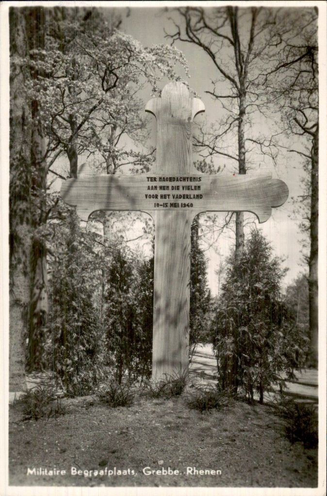 Rhenen - Militaire Begraafplaats - Grebbe, Verzamelen, Ophalen of Verzenden, 1940 tot 1960, Gelopen, Utrecht