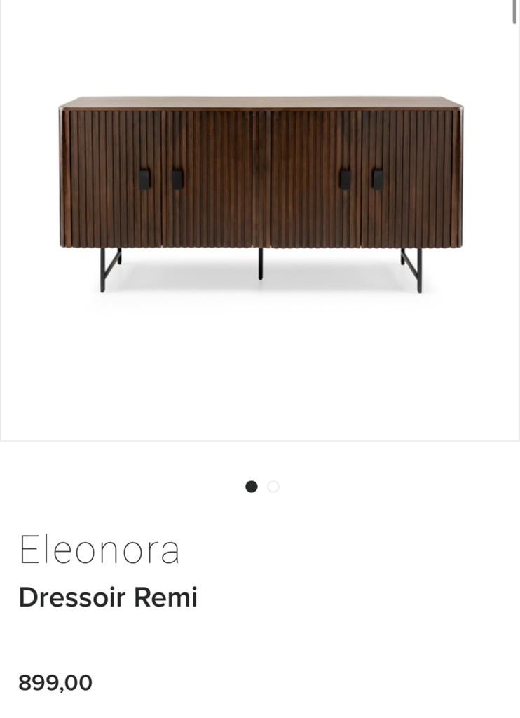 Een dressoir + tv-kast van bruin massief mango hout, Huis en Inrichting, Kasten | Dressoirs, 150 tot 200 cm, Ophalen of Verzenden