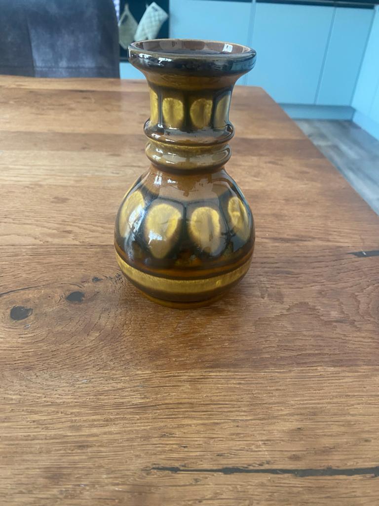 Vintage Flora Gouda Holland Handwerk Vaas 730, Antiek en Kunst, Ophalen of Verzenden
