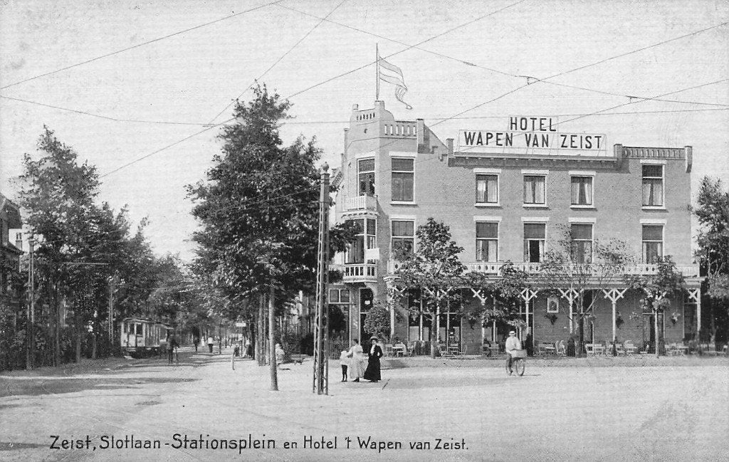 JO977 Zeist Slotlaan Stationsplein ca 1910, Verzenden, Voor 1920, Ongelopen, Utrecht