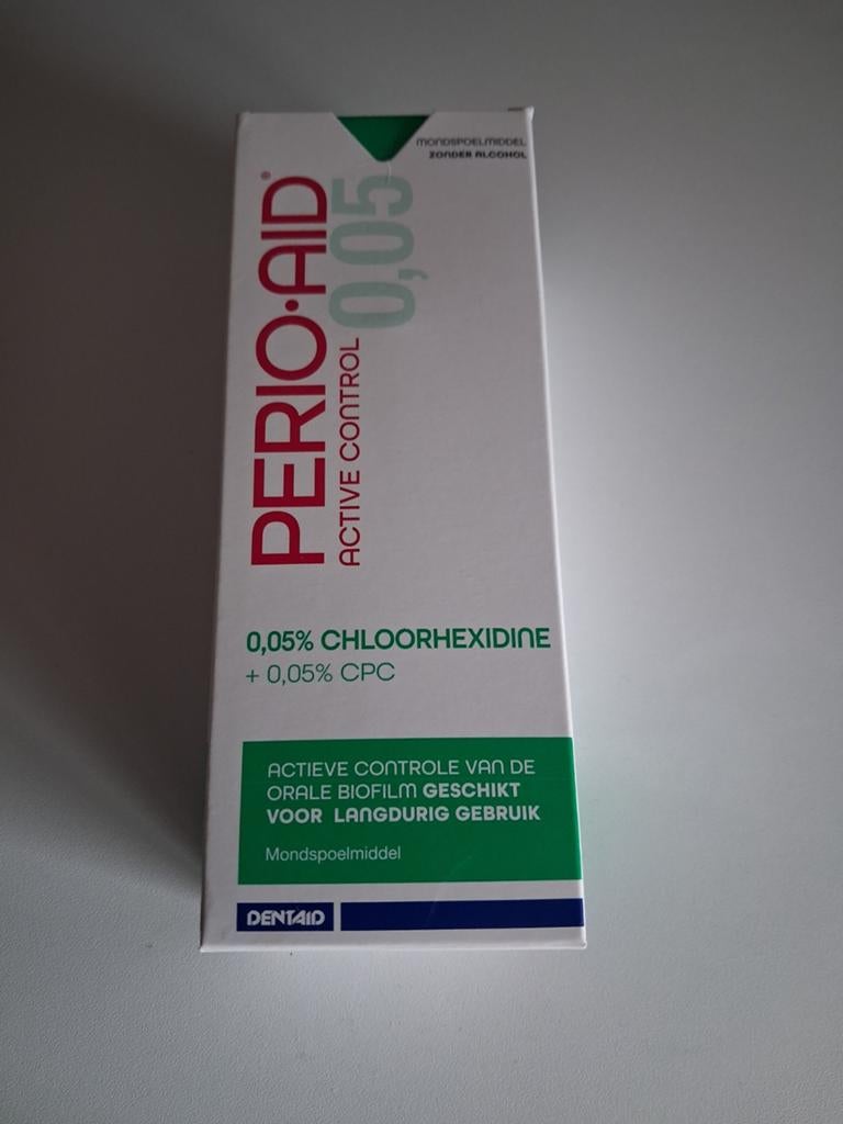 Fles mondwater Perio Aid 0,05% chlorhexidine, Ophalen of Verzenden, Nieuw