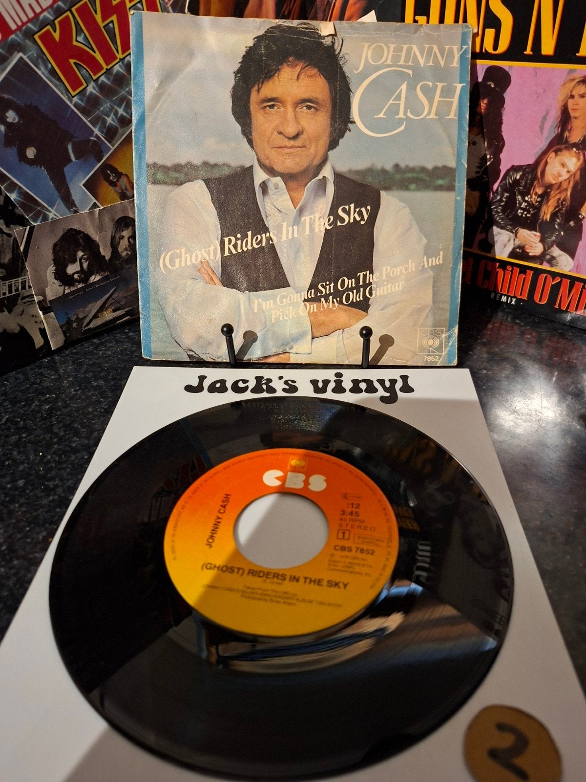Johnny Cash - (Ghost) Riders In The Sky 1979/2, Gebruikt, 7 inch, Ophalen of Verzenden, Fotohoes