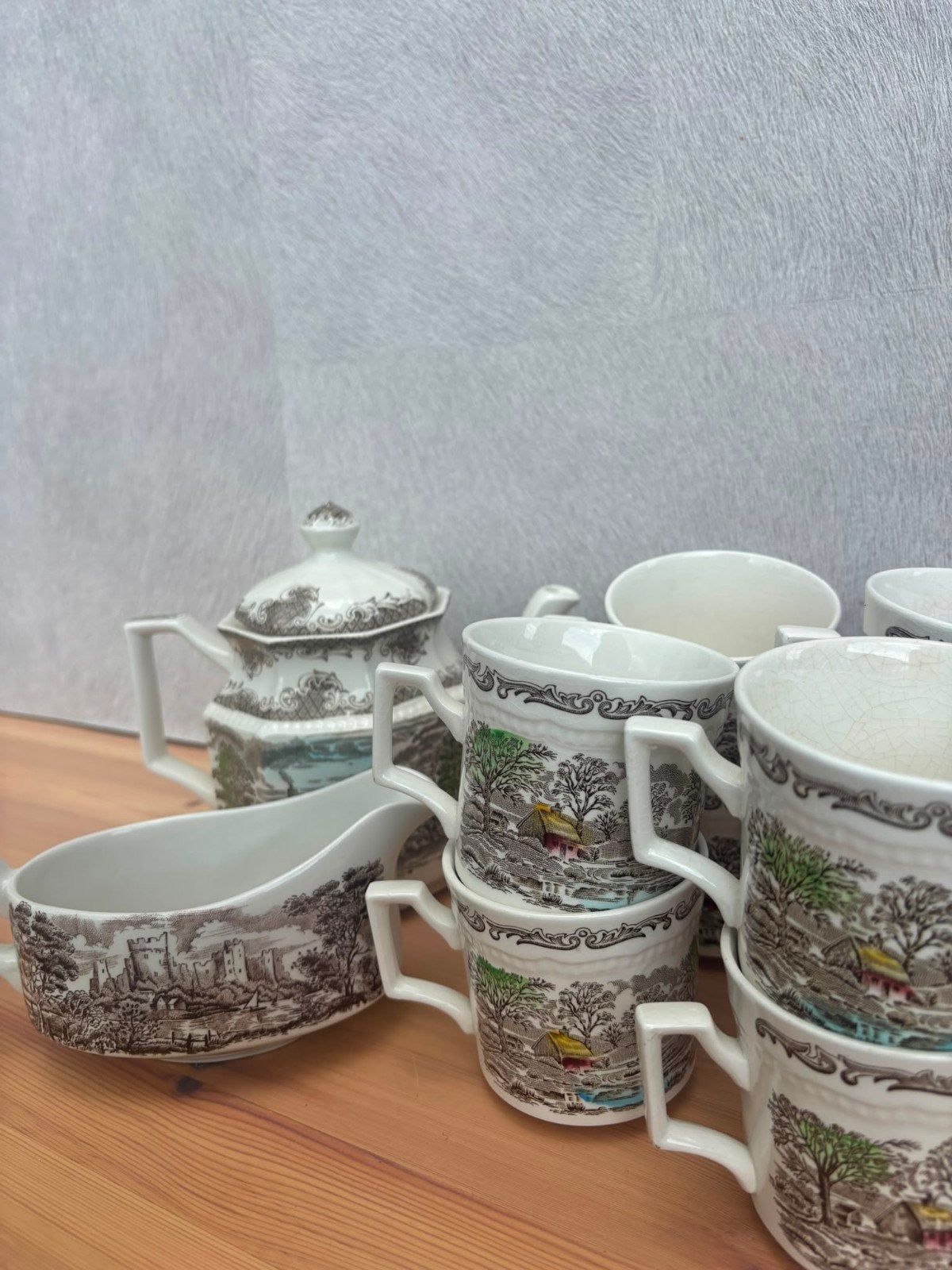 Vintage Shakespeare's Sonnets theepot, mokken, Wedgwood, Vintage, Ophalen of Verzenden, Zo goed als nieuw, Overige stijlen