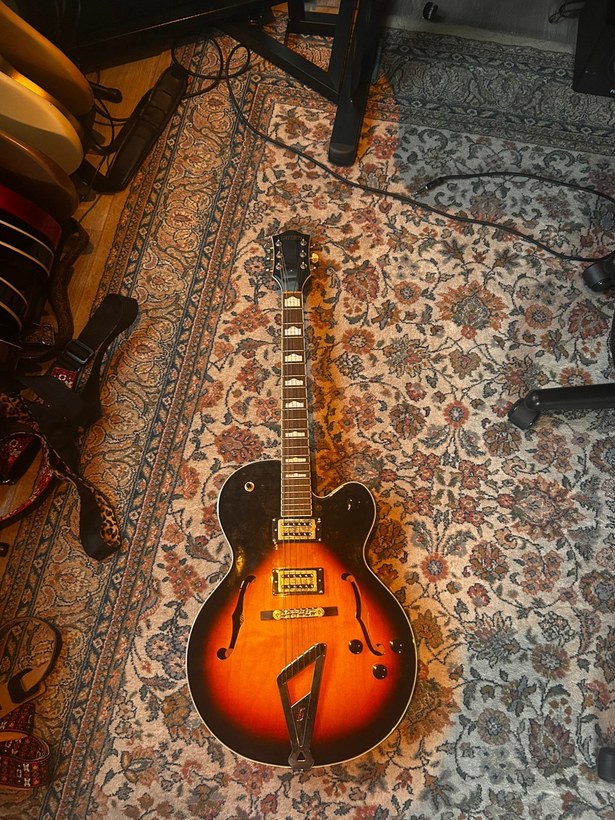 Gretsch Streamliner sunburst G2420, Ophalen, Zo goed als nieuw, Hollow body, Overige merken