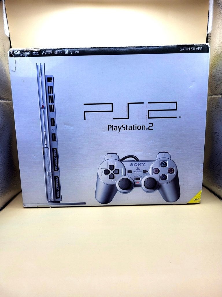 PlayStation 2 Slim Satin Silver Compleet in Doos - CIB PS2, Spelcomputers en Games, Spelcomputers | Sony PlayStation 2, Sony support
