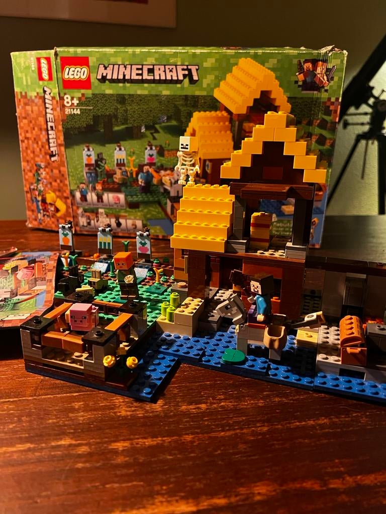 Lego Minecraft 21144 The farm, Gebruikt, Minecraft, Lego, Ophalen of Verzenden
