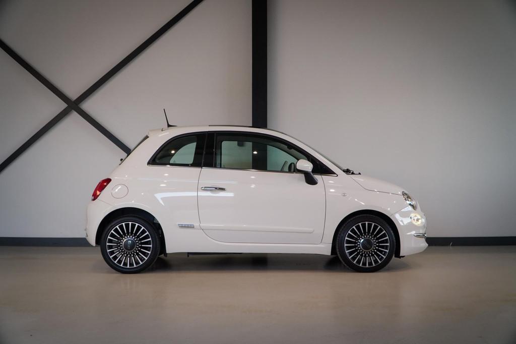 Fiat 500 0.9 TwinAir Turbo Lounge | Panorama | Navigatie | C, Auto's, Fiat, Voorwielaandrijving, Gebruikt, Elektrische ramen, Leder en Stof