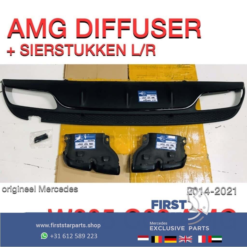 W205 S205 C63 AMG DIFFUSER + UITLAAT SIERSTUKKEN voor Merced, Gebruikt, -, Ophalen of Verzenden, -