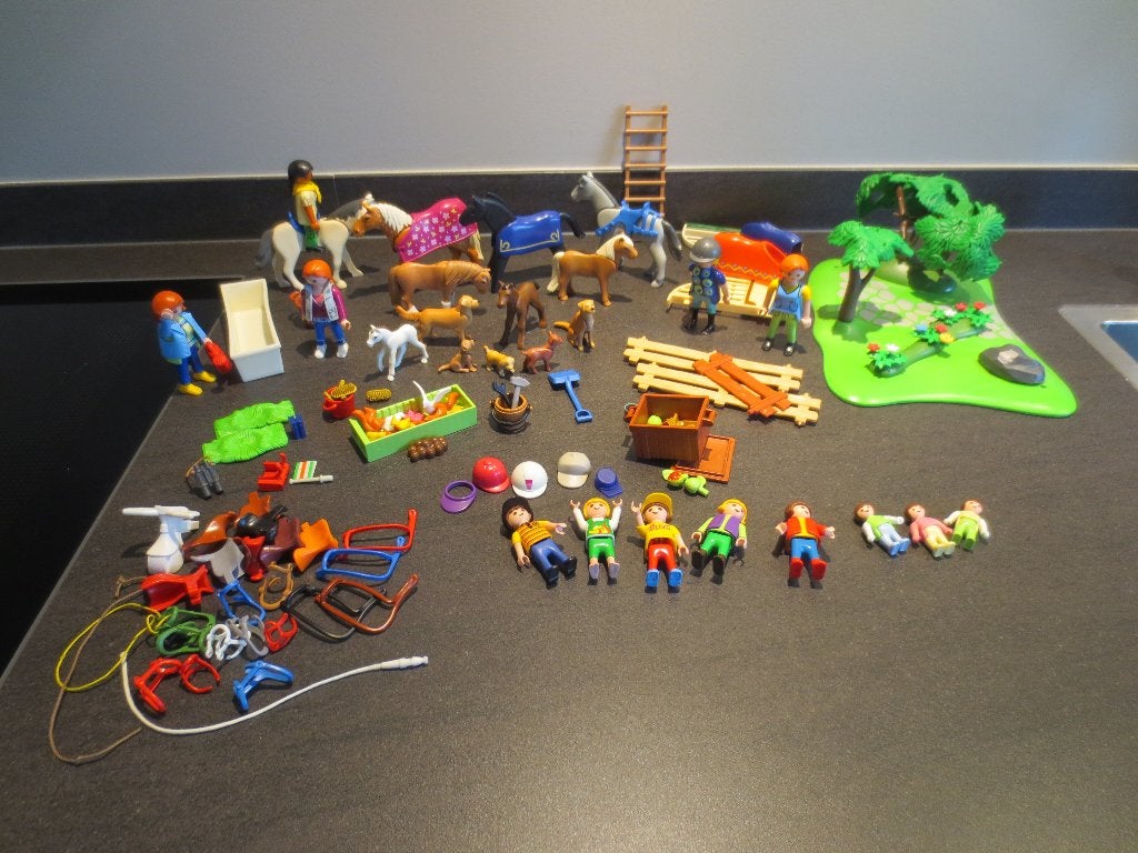 Playmobiel:Verschillende Playmobiel figuren - dieren -popjes, Ophalen of Verzenden, Zo goed als nieuw, Complete set, Overige typen