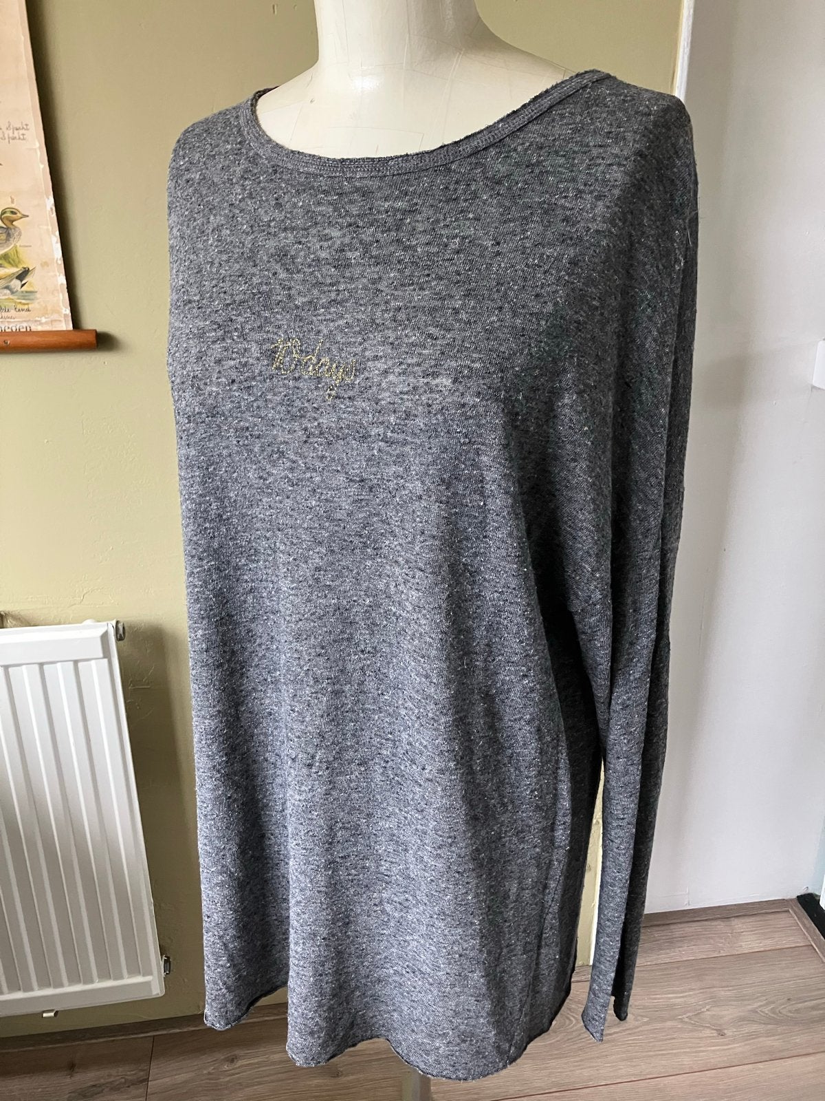 10DAYS Grijs Shirt Maat M - Zo goed als nieuw, Maat 38/40 (M), Ophalen of Verzenden, Zo goed als nieuw, Lange mouw