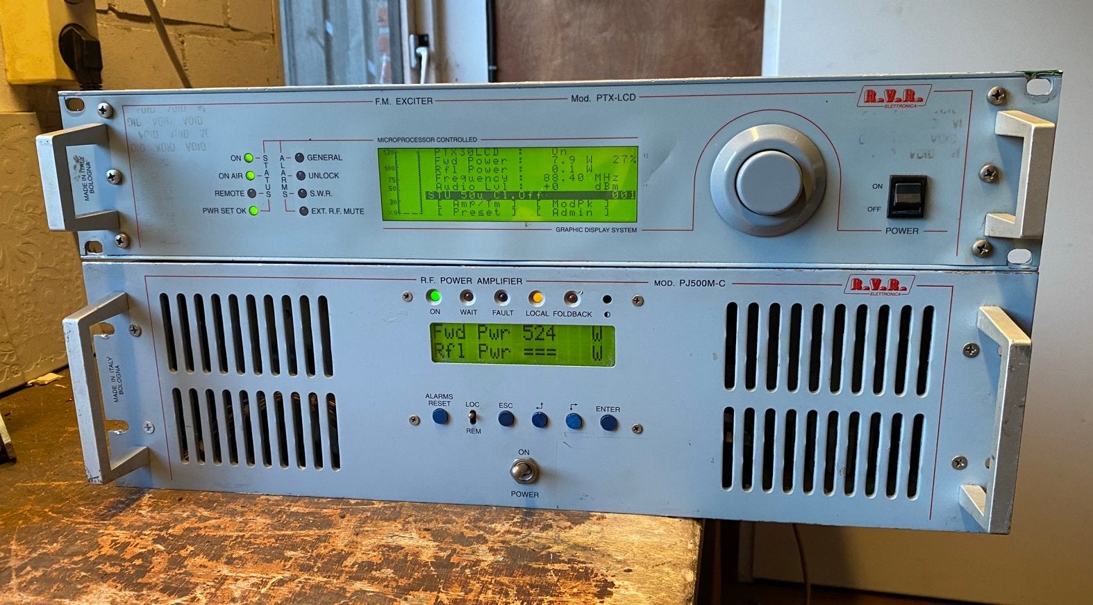 RVR PJ500 LCD 500w SET, Ophalen, Gebruikt, Zender