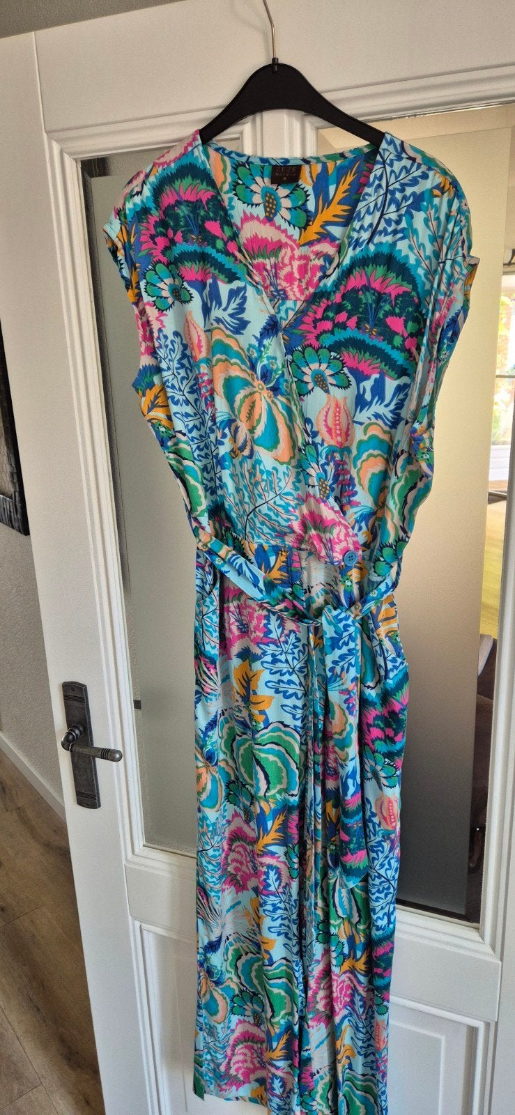 ZEZE Jumpsuit Maat M in Viscose Stof, Kleding | Dames, Maat 38/40 (M), Meerkleurig, Zo goed als nieuw, ZEZE