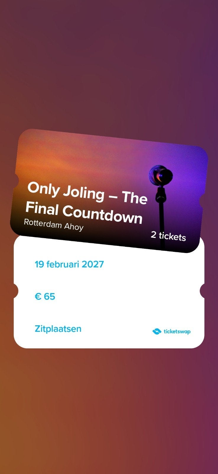 Concert Gerard Joling, Tickets en Kaartjes, Concerten | Pop, Twee personen