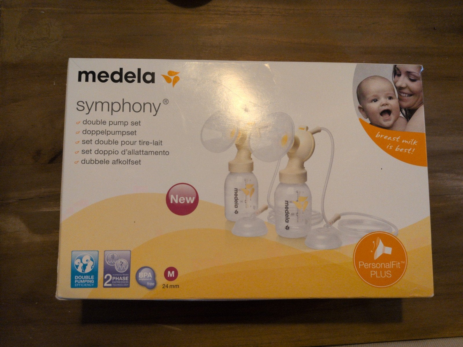 Medela Symphony Dubbele Afkolfset, Ophalen of Verzenden, Gebruikt