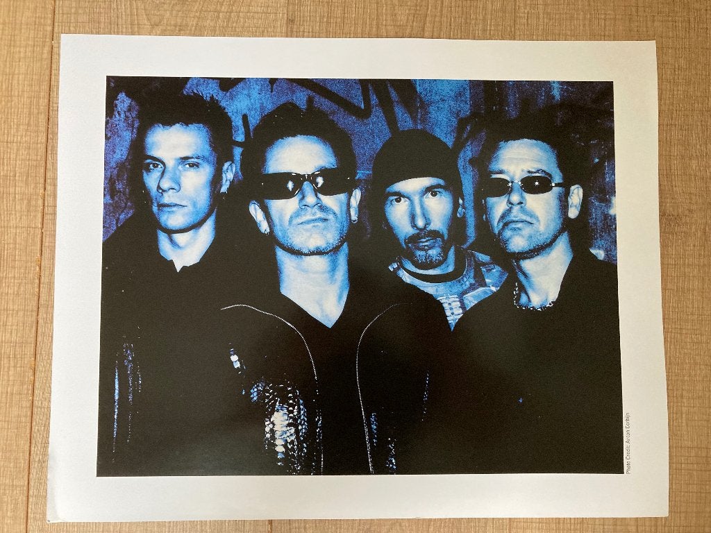 Zeldzame U2 Promoposter (Anton Corbijn), Rechthoekig Liggend, Nieuw, Ophalen of Verzenden, A1 t/m A3