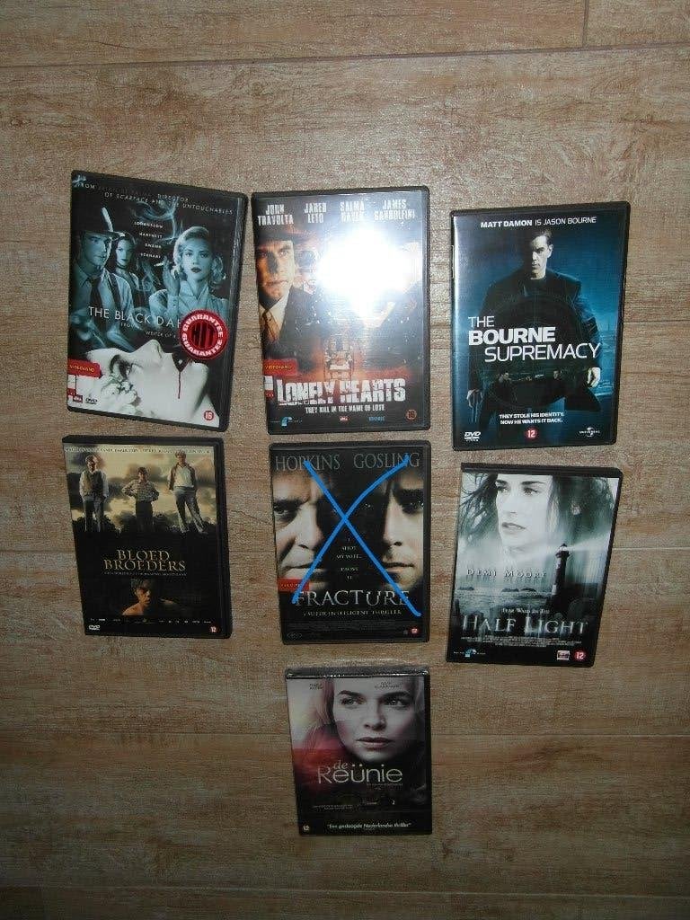 1 tot 6 DVD's  Thriller misdaad; OOK APART te koop, Cd's en Dvd's, Dvd's | Thrillers en Misdaad, Gebruikt, Actiethriller, Inclusief doosje