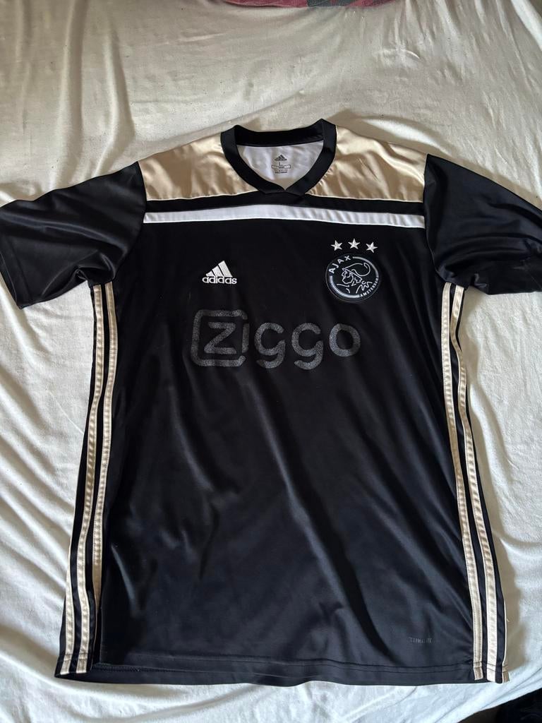 Ajax uitshirt 2018/2019 - Maat L - Nette staat, Verzenden, Gedragen, Maat 52/54 (L), Zwart