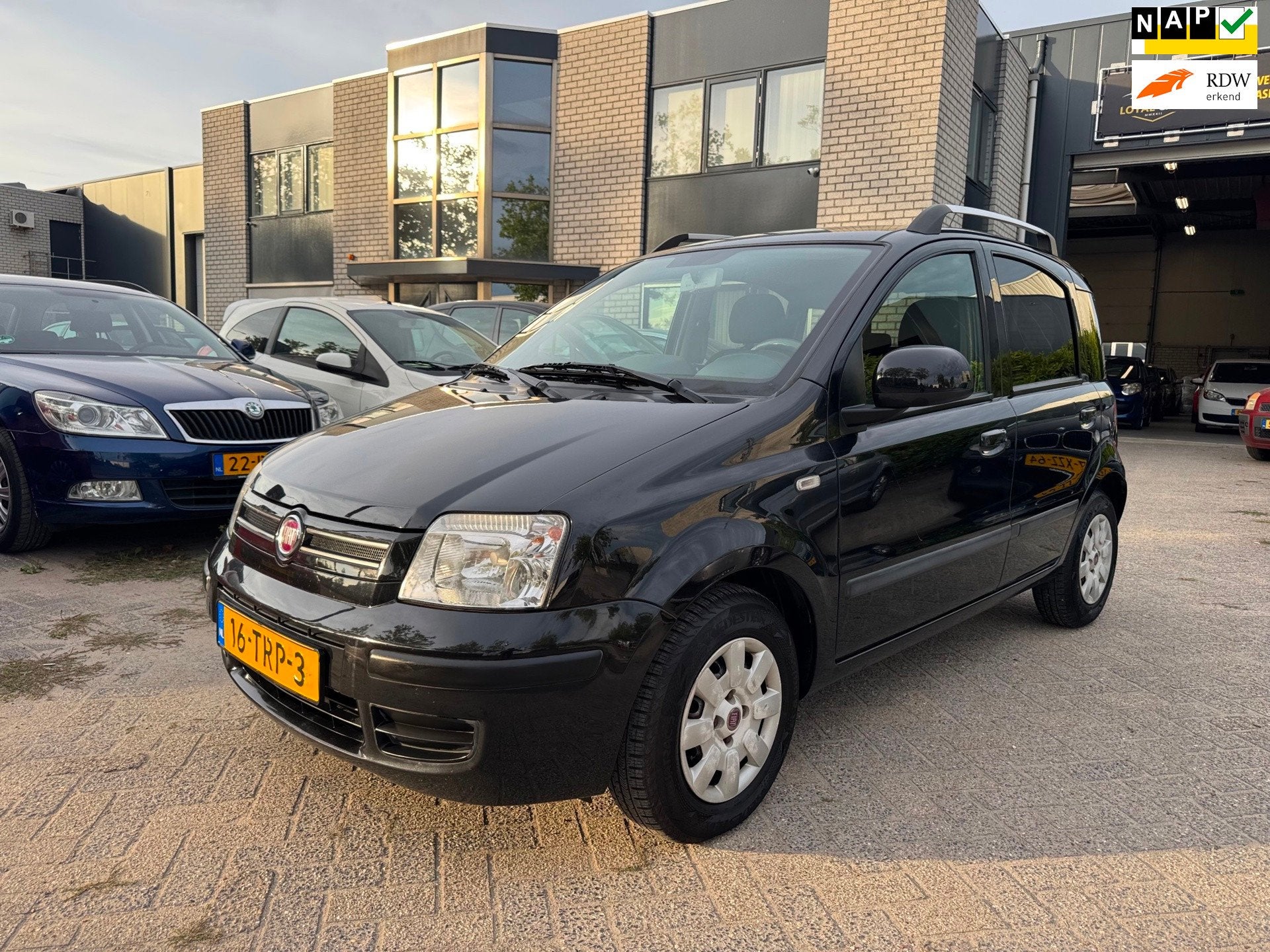Fiat Panda 1.2 Edizione Cool Airco Elektr Ramen, Auto's, Fiat, Euro 5, Stof, Gebruikt, Zwart