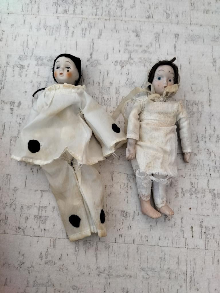Pierrot popje en meisjes popje, Verzamelen, Ophalen of Verzenden, Overige typen