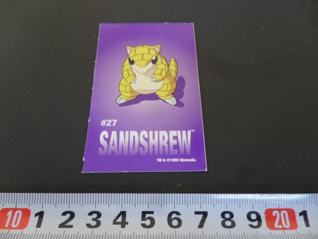 sticker POKÉMON  #27   SANDSHREW  Nintendo, Ophalen, Zo goed als nieuw
