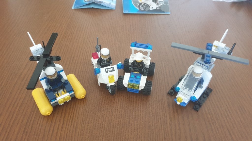 4 sets Lego City 30226, 7235, 30311, 30013, Lego, Ophalen of Verzenden, Compleet, Complete set