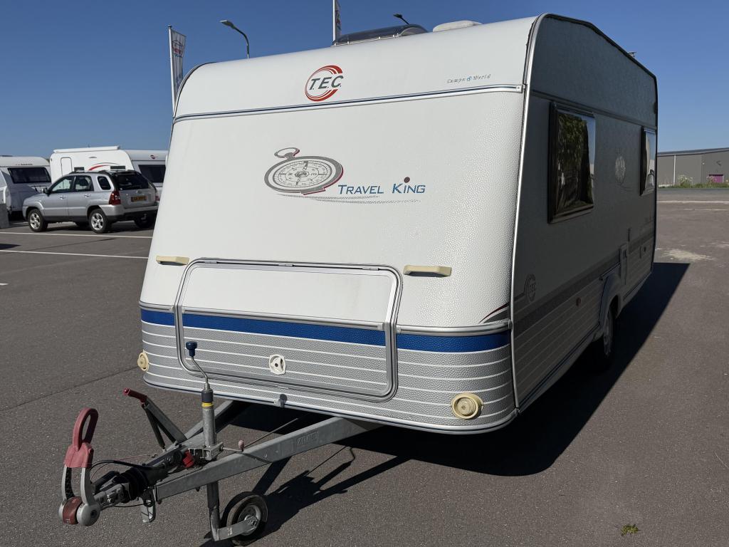 TEC Travel King 470 E VERKOCHT, Caravans en Kamperen, Caravans, Dwarsbed, Standaardzit, T.E.C., Bedrijf