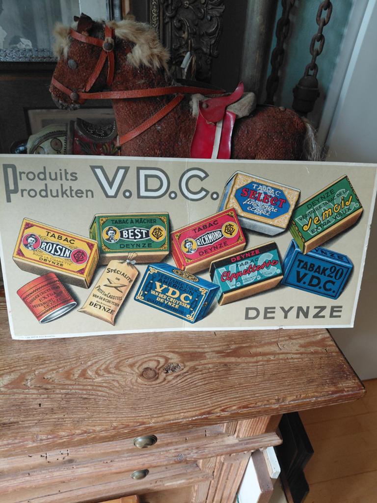 Antiek kartonnen reclamebord, Verzamelen, Rookartikelen, Aanstekers en Luciferdoosjes, Ophalen of Verzenden, Gebruikt