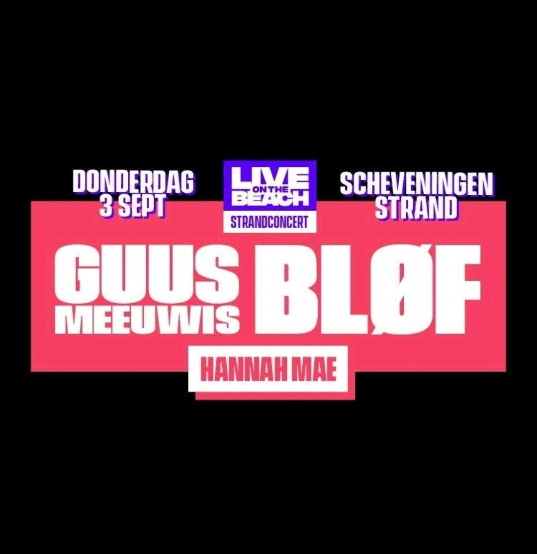 2 ticket Guus Meeuwis/Blof- Live on the beach Scheveningen, Eén persoon