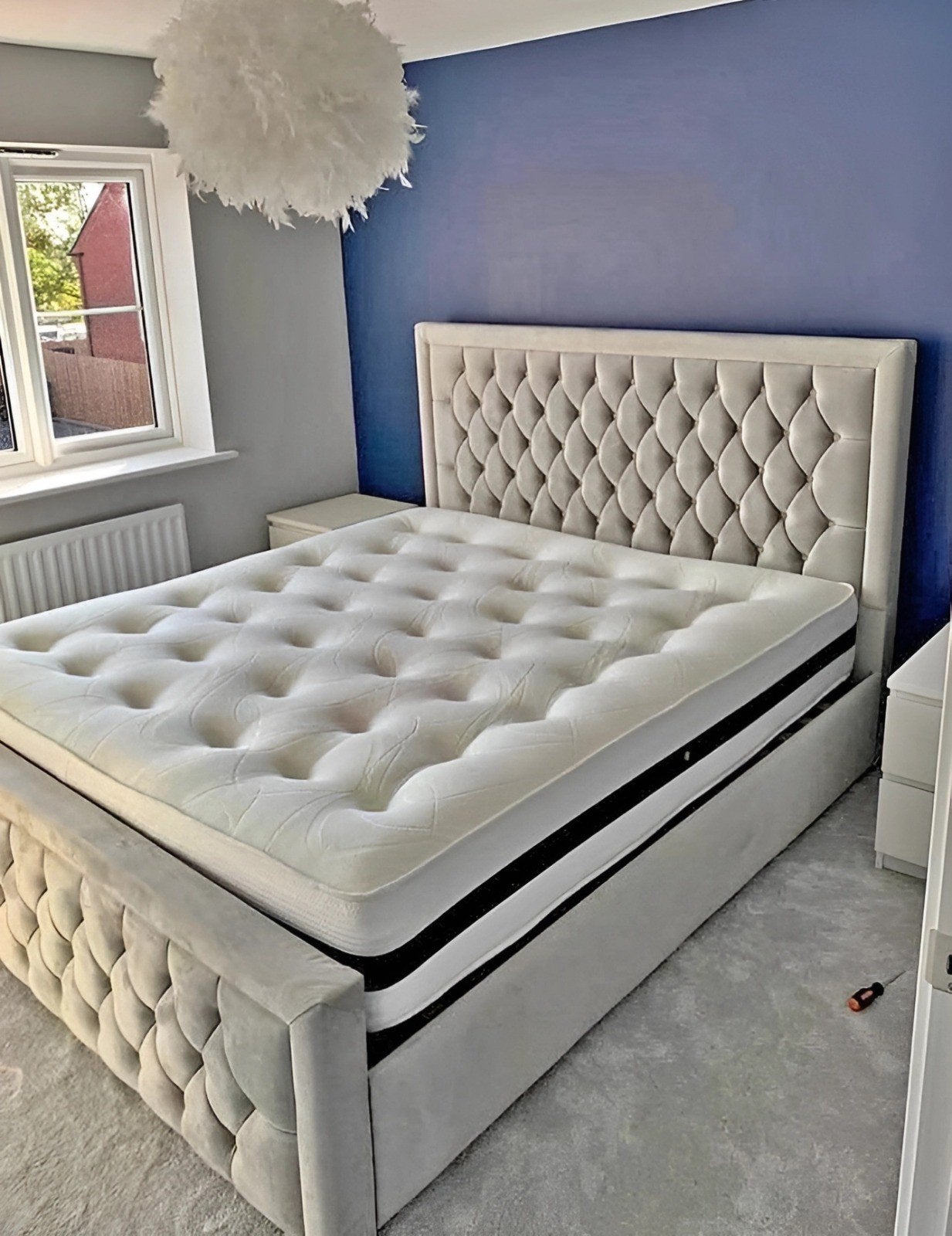 Brandnieuw Hilton bed met matras  160x200 & 180x200 cm, Verzenden, Nieuw, Tweepersoons, Hilton
