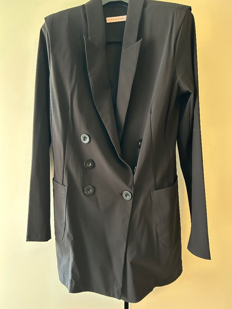 Studio Anneloes double breasted blazer zwart maat S ZGAN!, Studio Anneloes, Zwart, Ophalen of Verzenden, Zo goed als nieuw