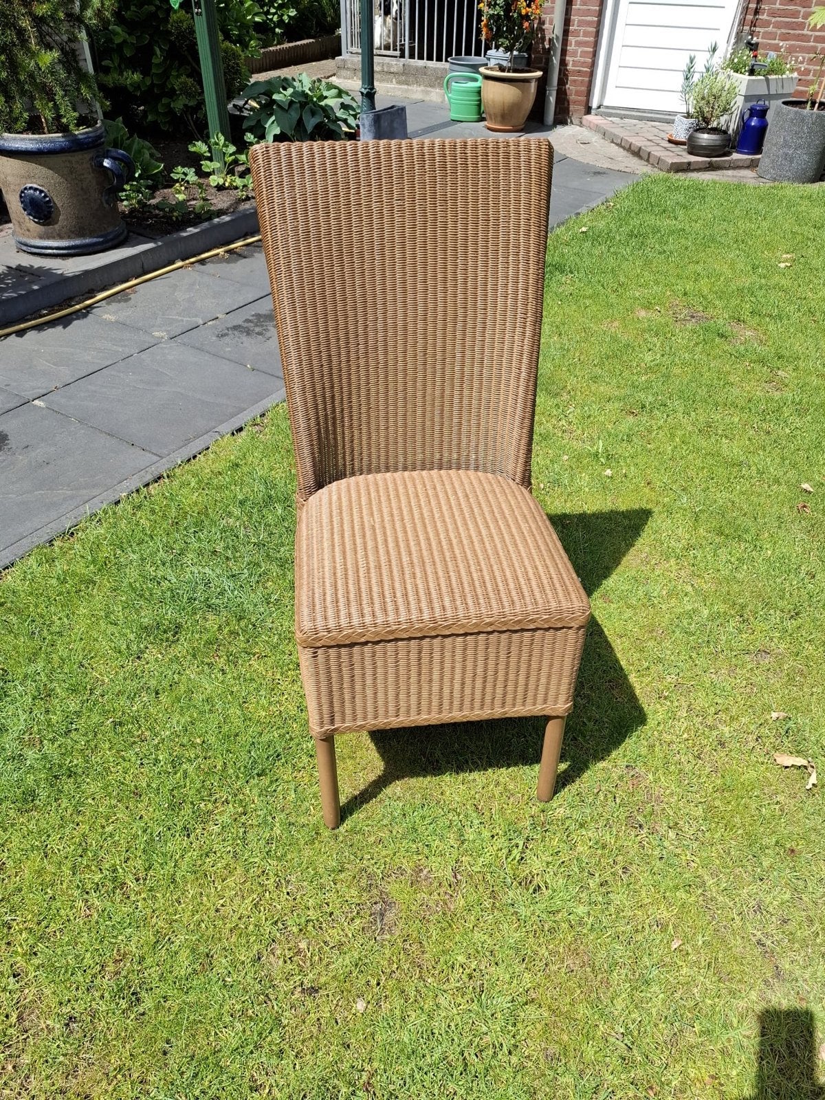 Rotan eetkamerstoel - zo goed als nieuw, Ophalen, Bruin, Riet of Rotan, Zo goed als nieuw