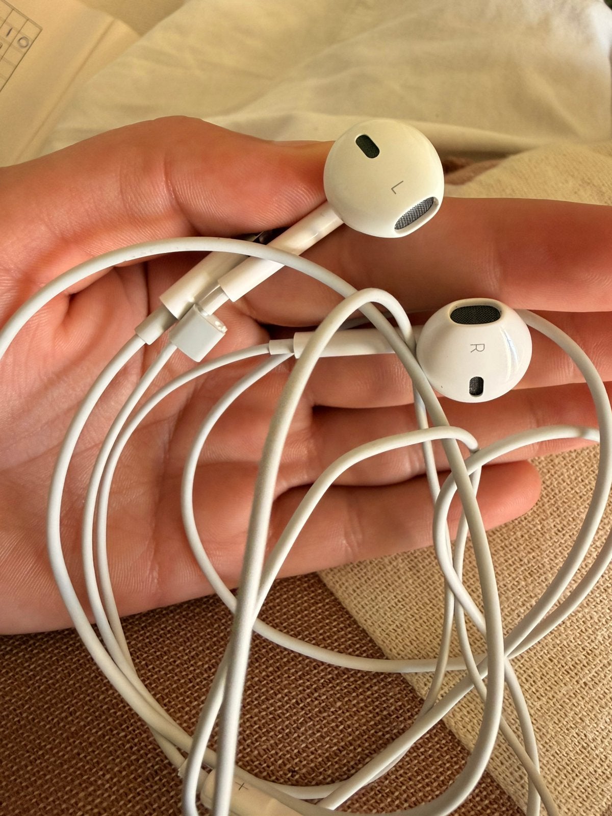 Orginele apple oortjes lightning, Ophalen of Verzenden, Zo goed als nieuw