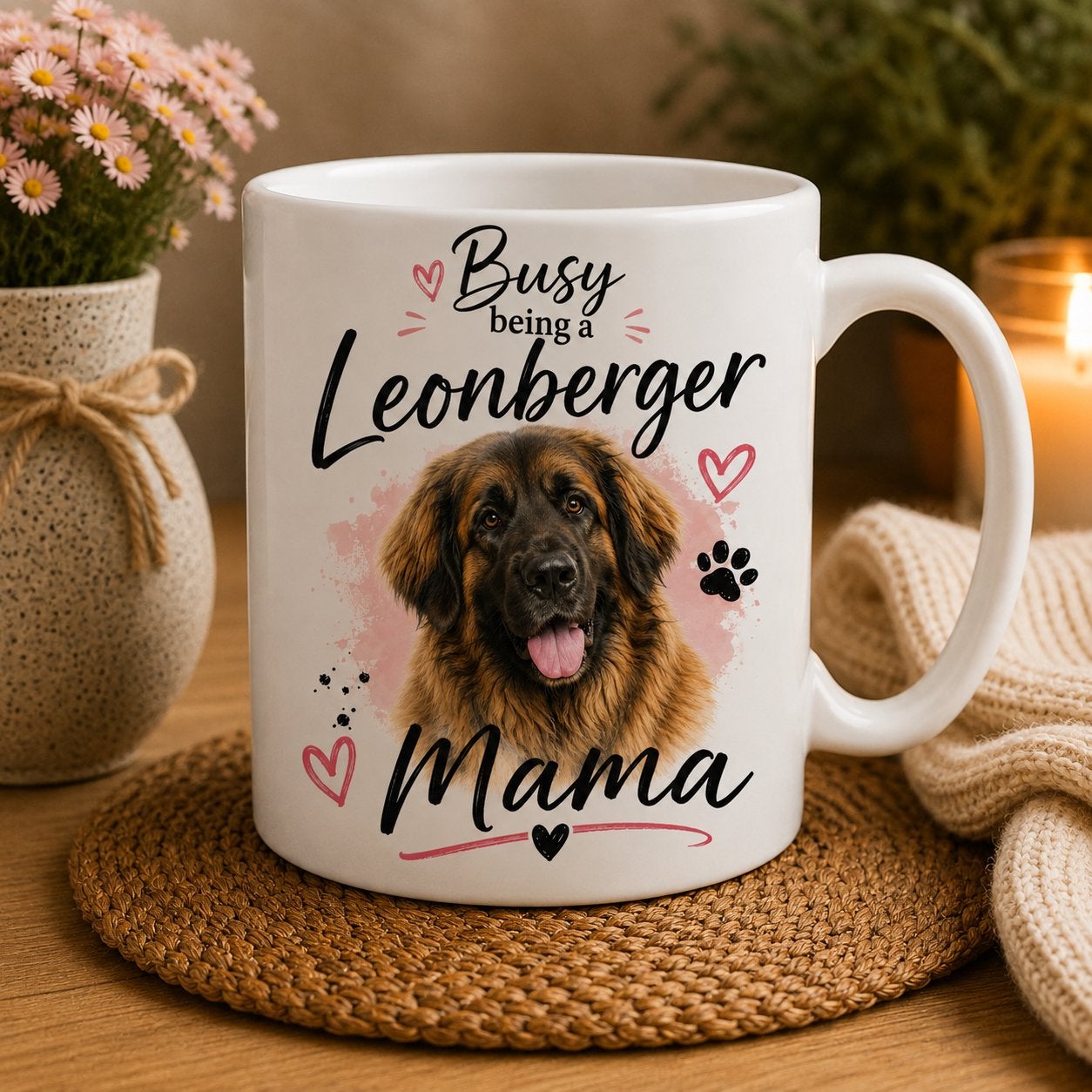 Busy being a Leonberger Mama - Mok, Verzenden, Nieuw