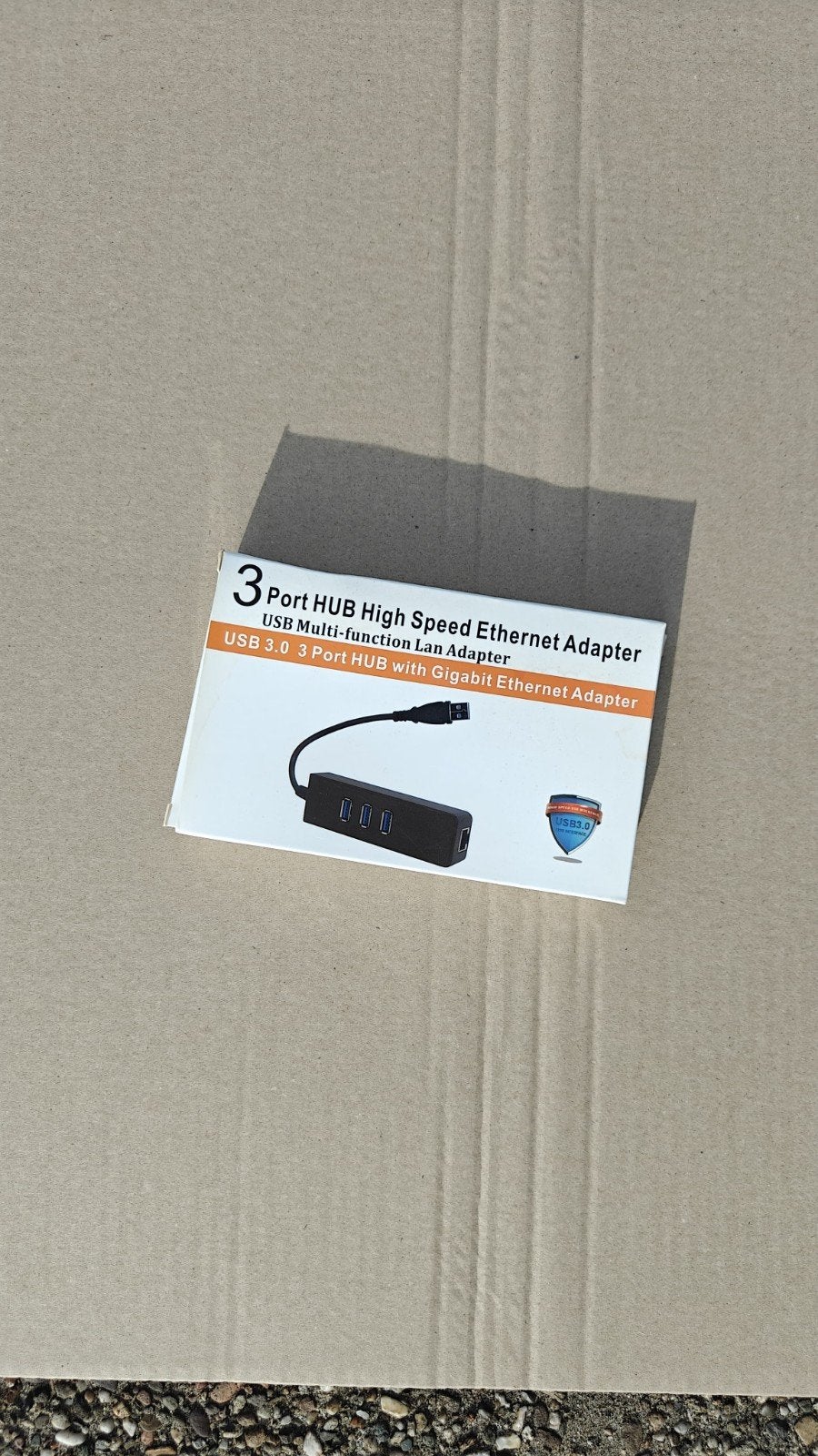 USB 3.0 3-poorts HUB met Gigabit Ethernet Adapter, Ophalen of Verzenden, Nieuw