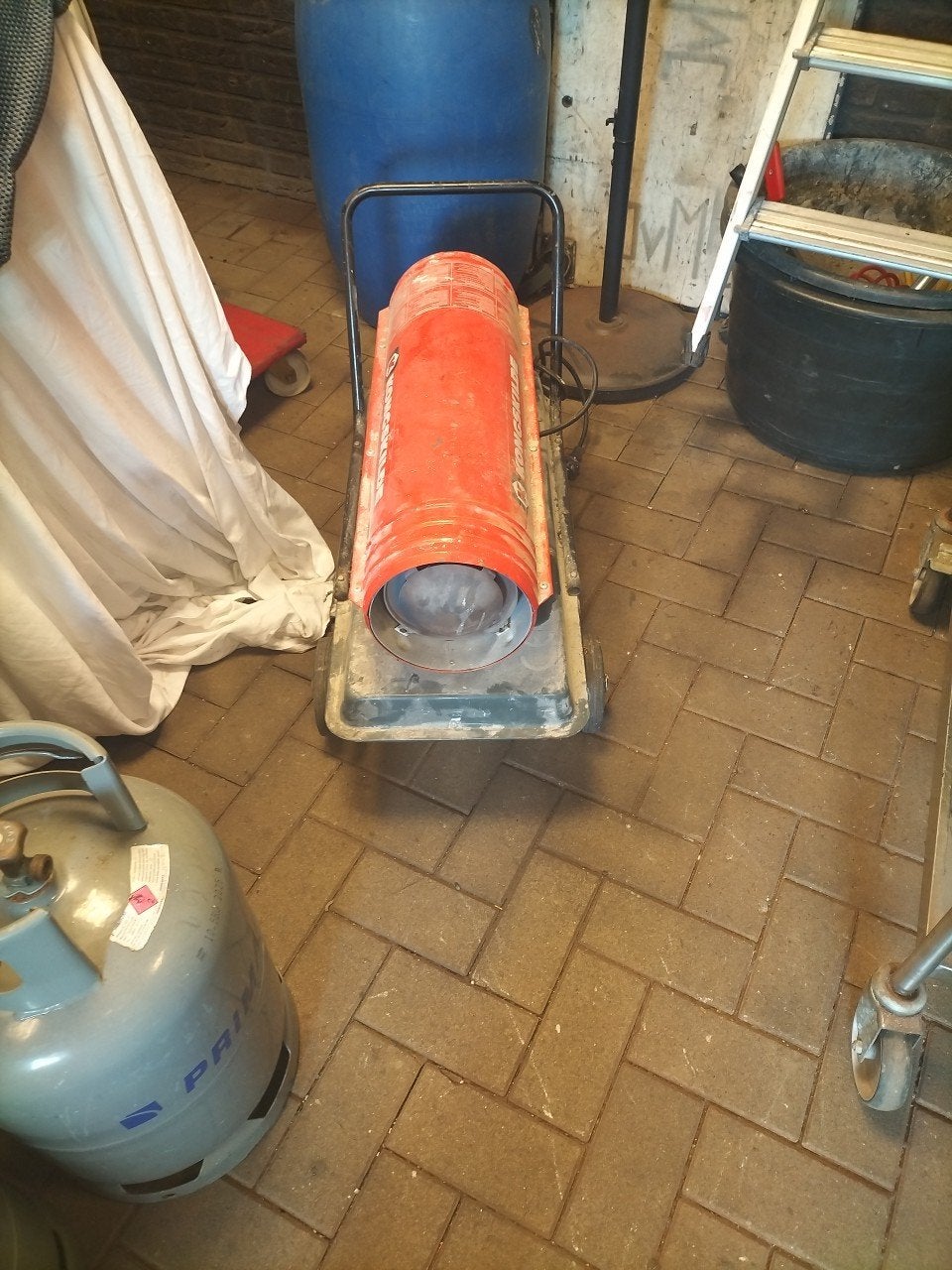 KongsKilde K30C Kachel - Krachtige Werkplaatsverwarming, Doe-het-zelf en Verbouw, Ophalen, 30 tot 80 cm, Gebruikt, Kachel