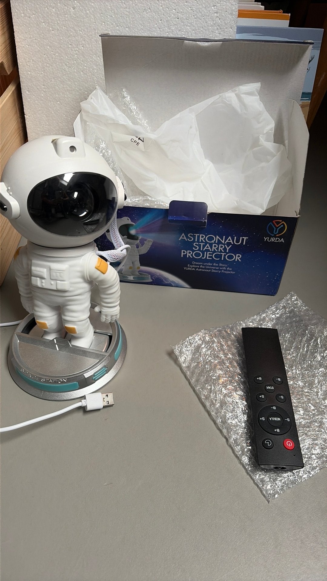 Astronaut Starry sterren projector lamp zgan, Ophalen of Verzenden, Zo goed als nieuw, Licht