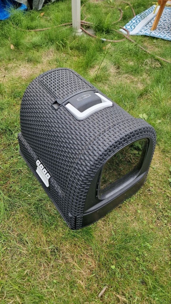 Curver kattenbak met lade - 2 stuks, Ophalen, Zo goed als nieuw, Gesloten