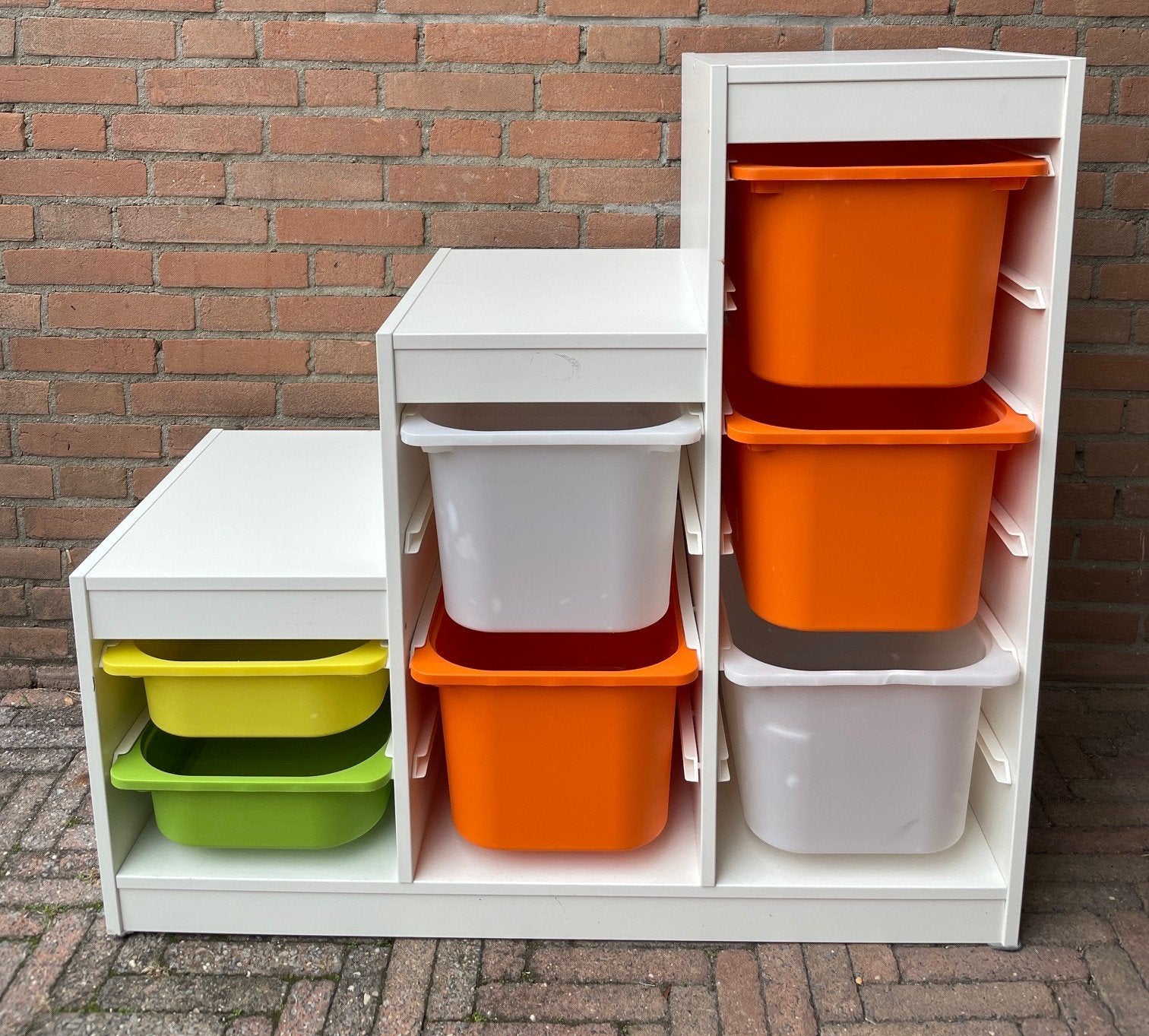 Ikea bakken kast met bakken trapmodel 100x44x98/68/43, Ophalen, Gebruikt, Kast, 75 tot 100 cm