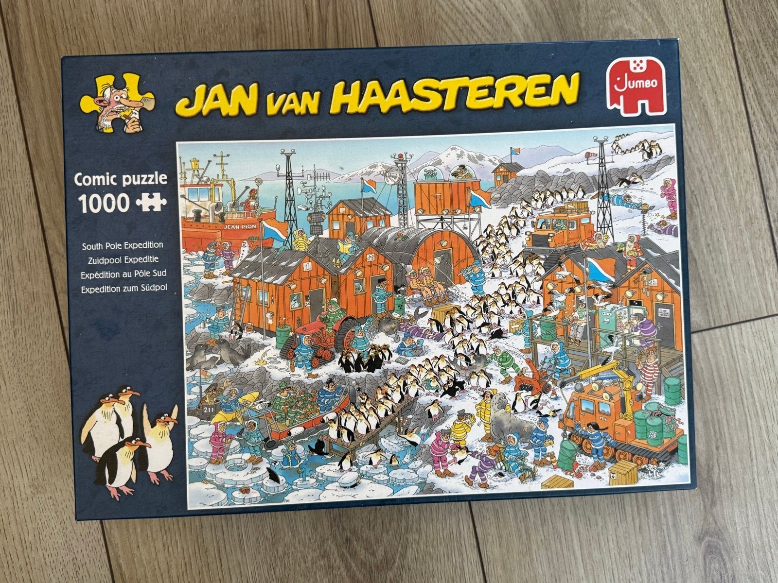 Jan van Haasteren Comic puzzle 1000 stukjes - Zuidpoolexpedi, Ophalen of Verzenden, 500 t/m 1500 stukjes, Zo goed als nieuw, Legpuzzel