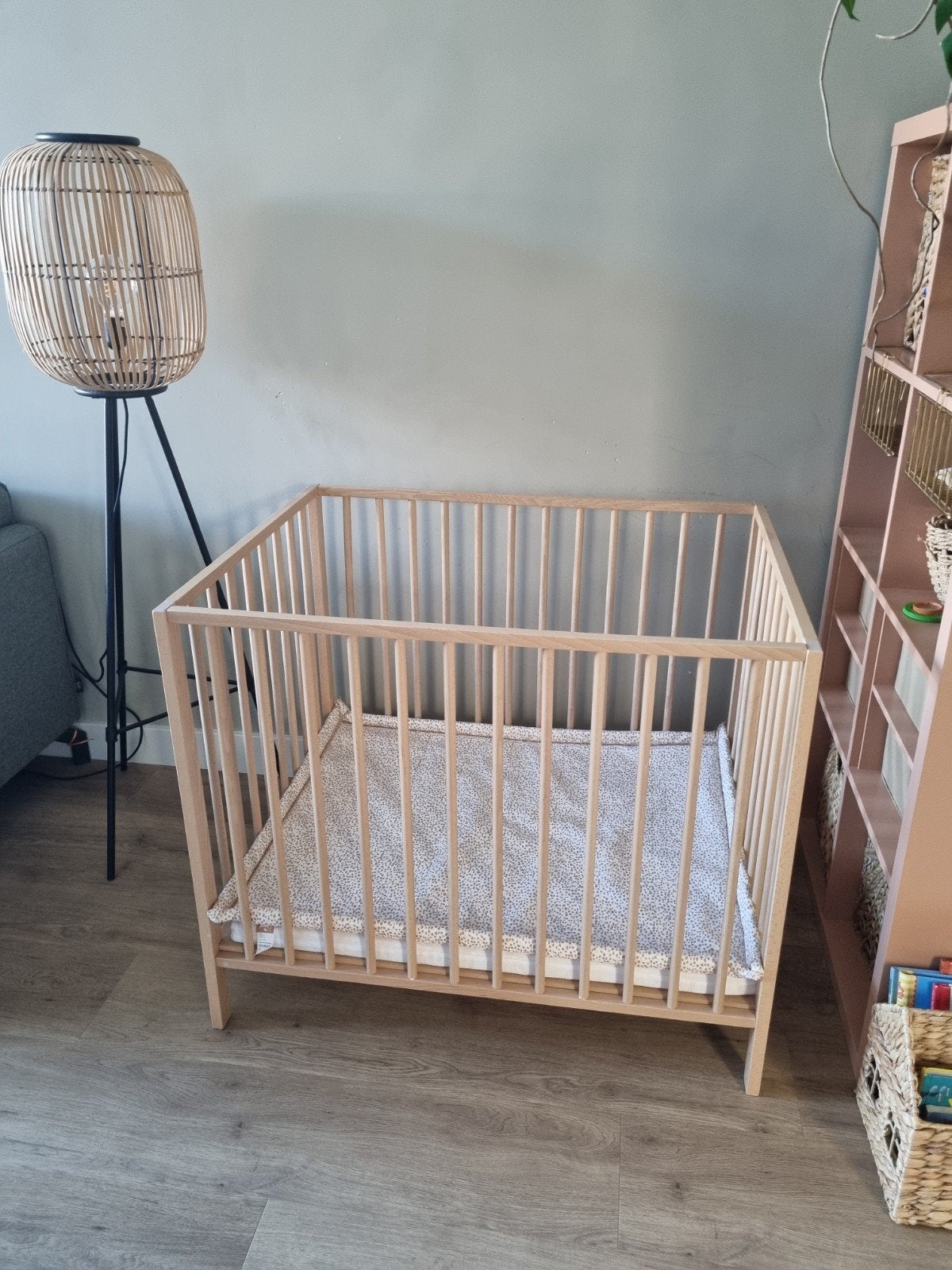 Jollein Box met Boxkleed en Matras - Zo goed als nieuw, Ophalen, Zo goed als nieuw, Rechthoekig, Boxkleed