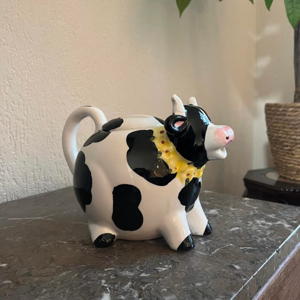 Fitz & Floyd Daisy Cow theepot, Ophalen of Verzenden